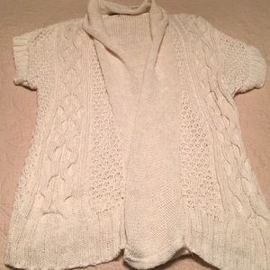 Charlotte Russe Knit Short Sleeve Cardigan